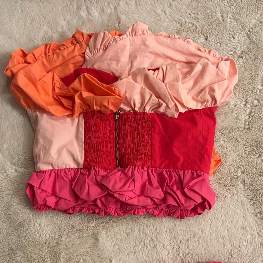 Colorful Ruffled Women's Set - Picture 4 of 6